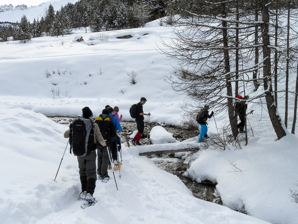 Frankrijk - Sneeuwschoenen op de Frans-Italiaanse grens